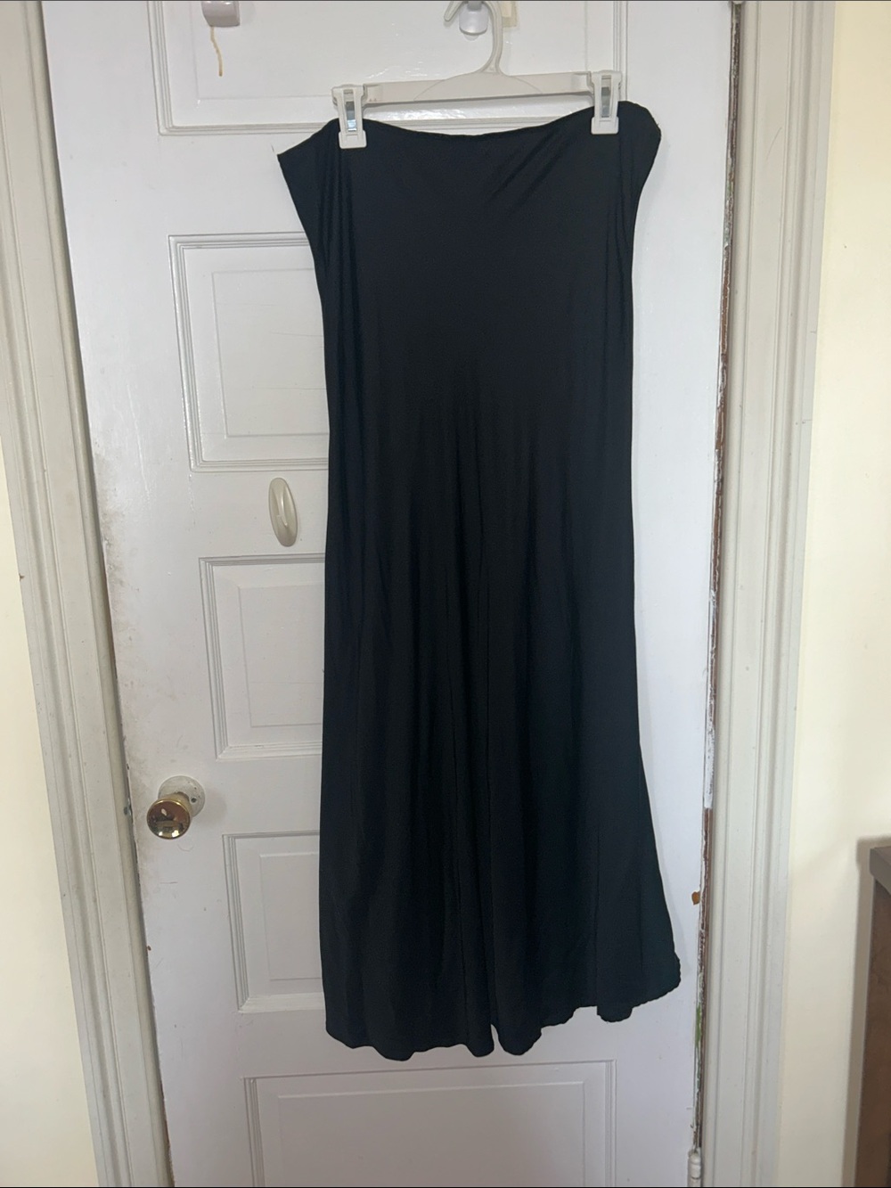 Black Satin Skirt